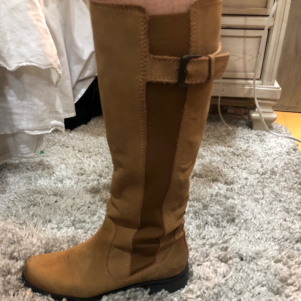 Donald J Pliner Brown Leather Buriel Riding Boots